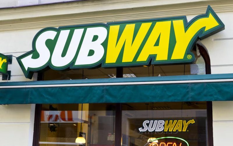 Subway storefront signage